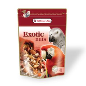 versele laga premium exotic nut, seeds, grain mix treat for parrots 750gm